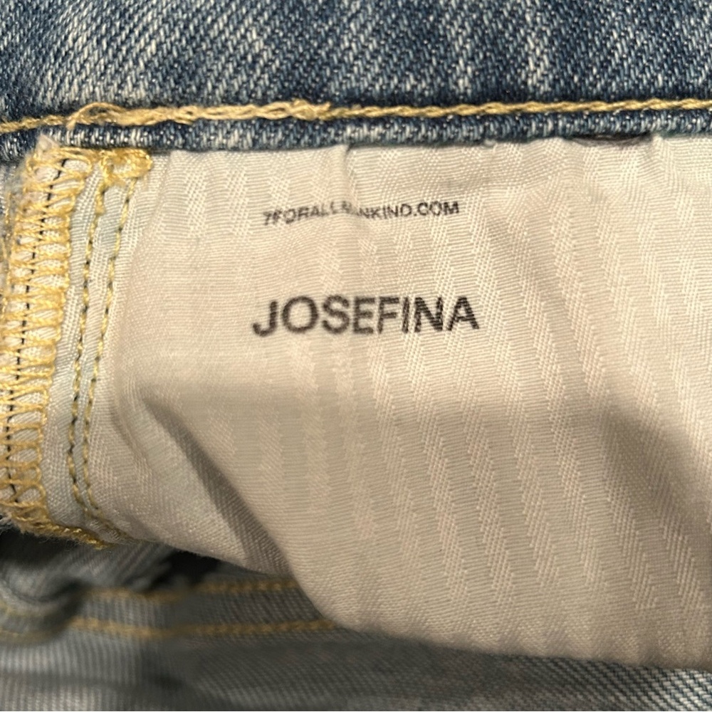 7 For All Mankind Josefina Luxe Vintage Jeans Womens 25 Slim Boyfriend - Picture 8 of 15